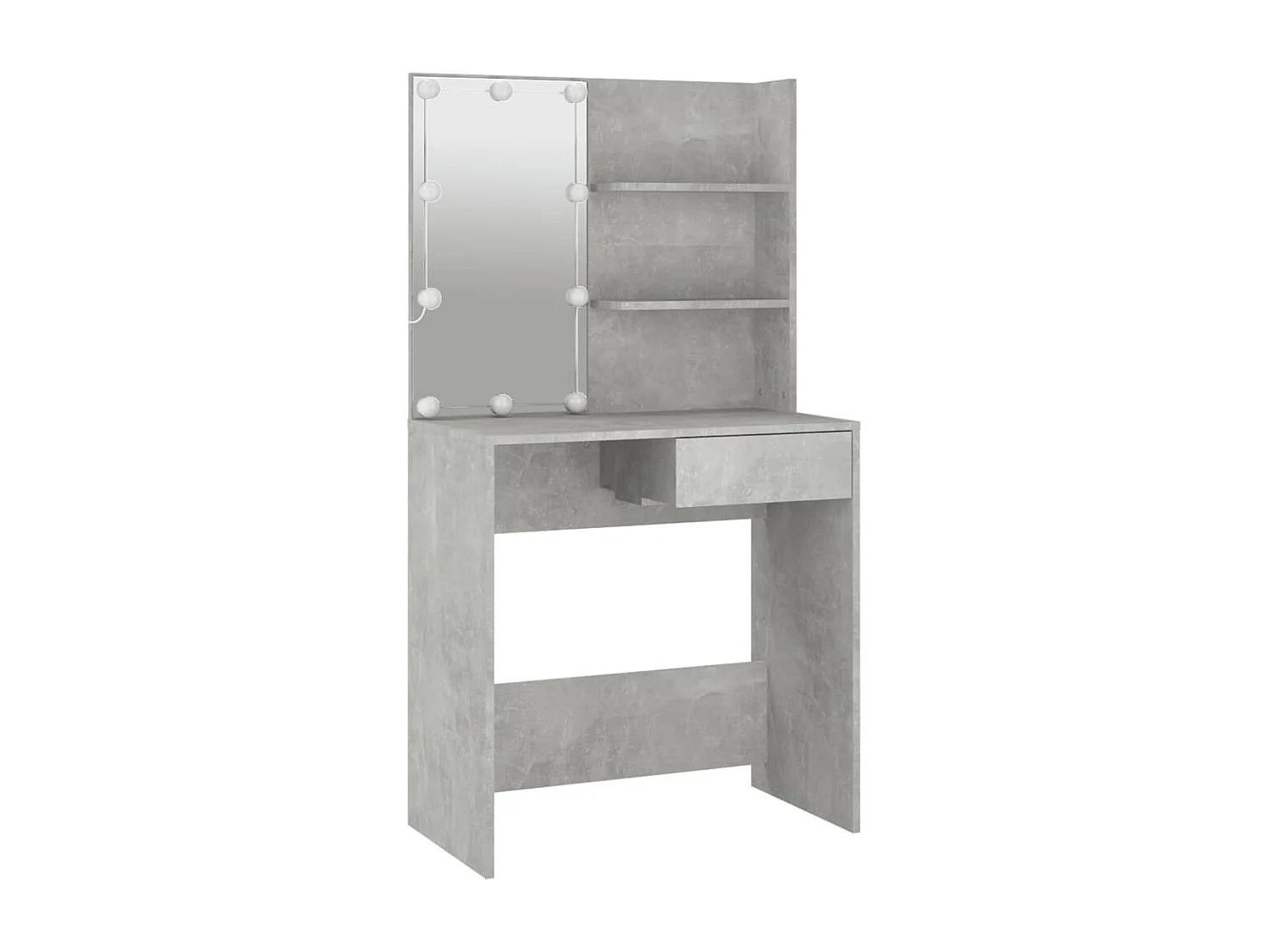 Toletta con LED Grigio cemento 74,5x40x141 cm