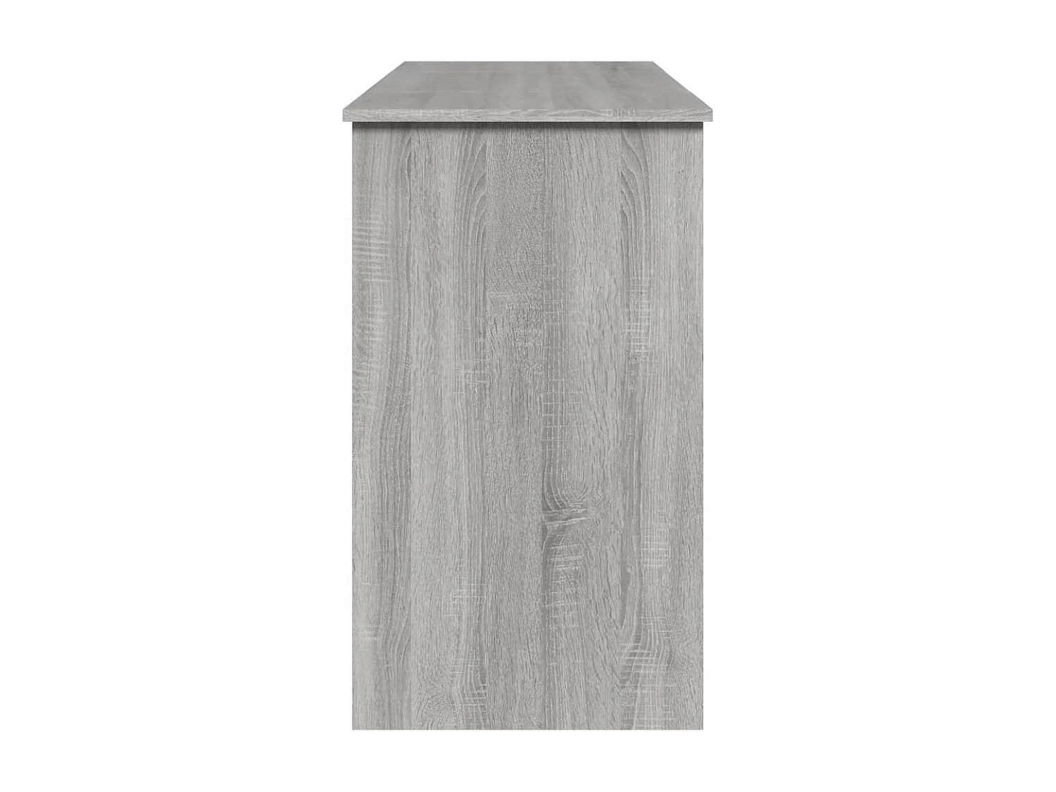 Toeletta con specchio sonoma grigio 100x45x76 cm
