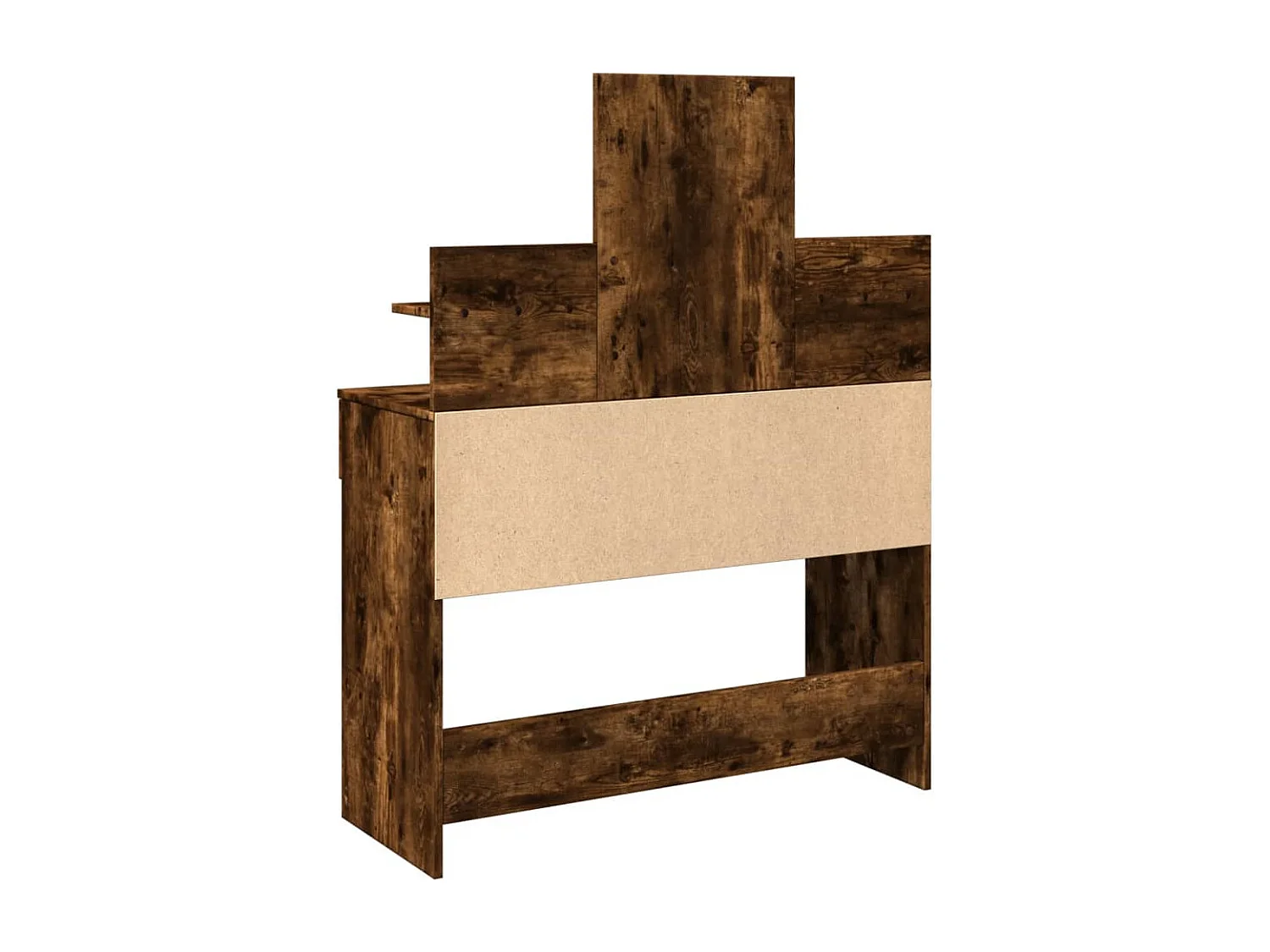 Coiffeuse avec LED chêne fumé 100x40x130 cm