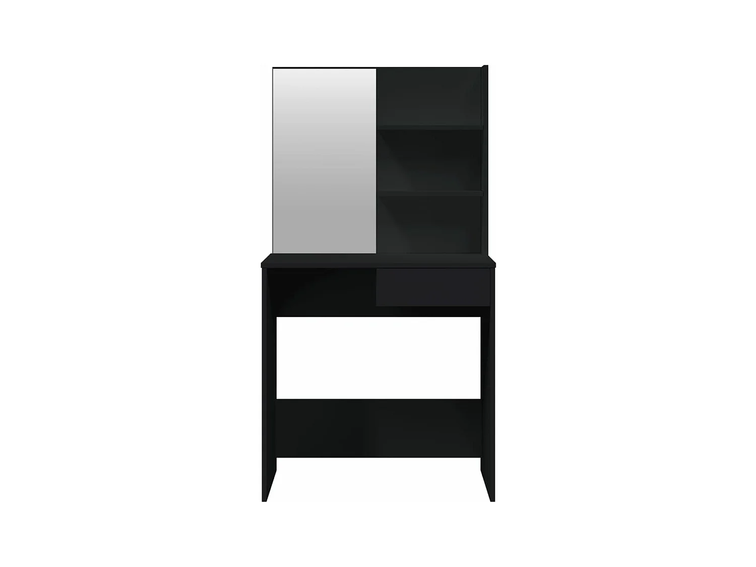 Ensemble de coiffeuse noir 74,5x40x141 cm