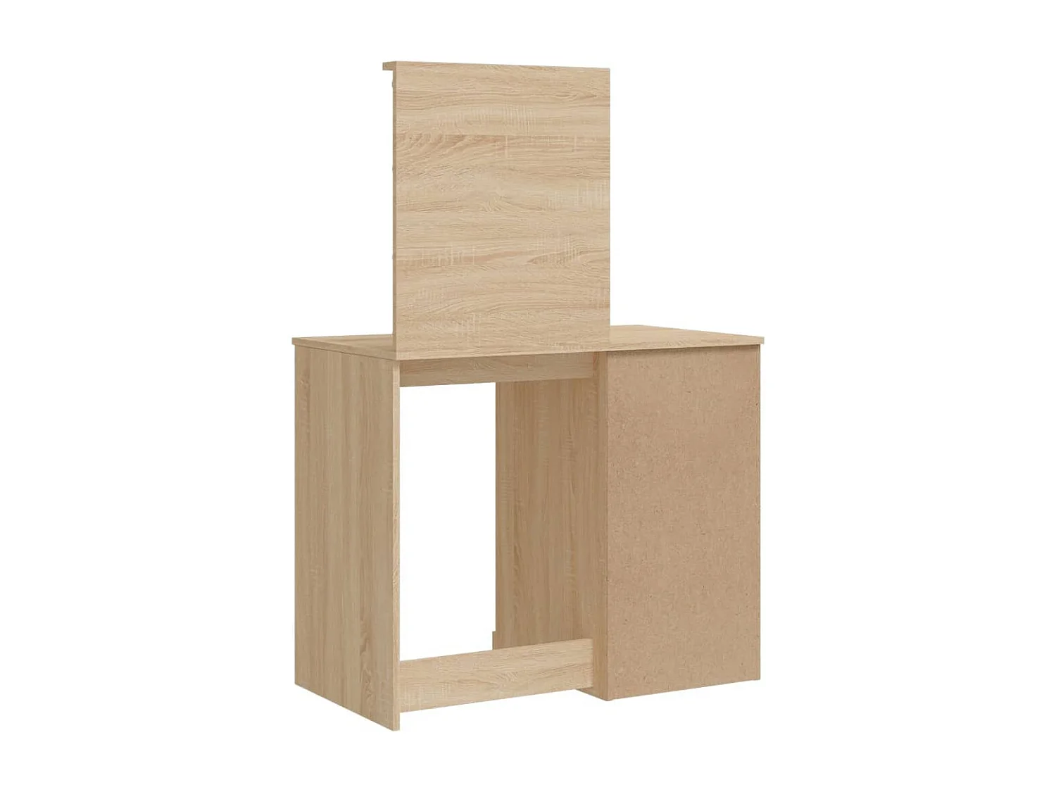 Schminktisch mit LED-Leuchten Sonoma-Eiche 90x42x132,5 cm