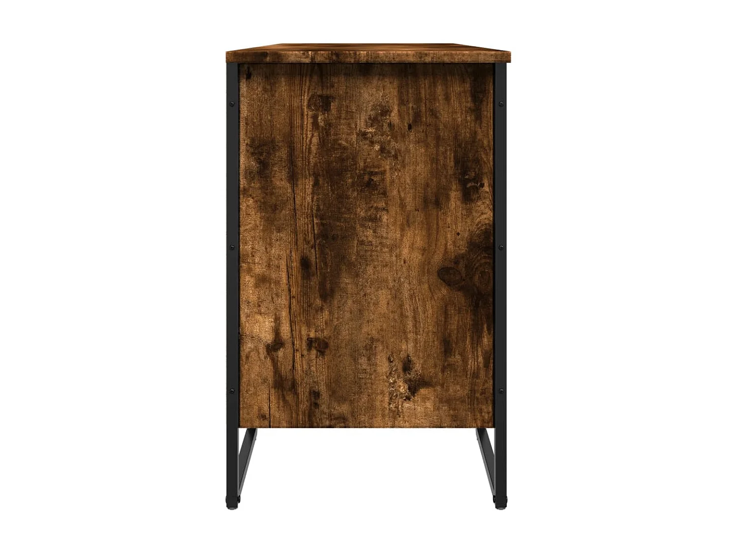 Armoire à chaussures chêne fumé 90x38x61,5 cm bois d'ingénierie