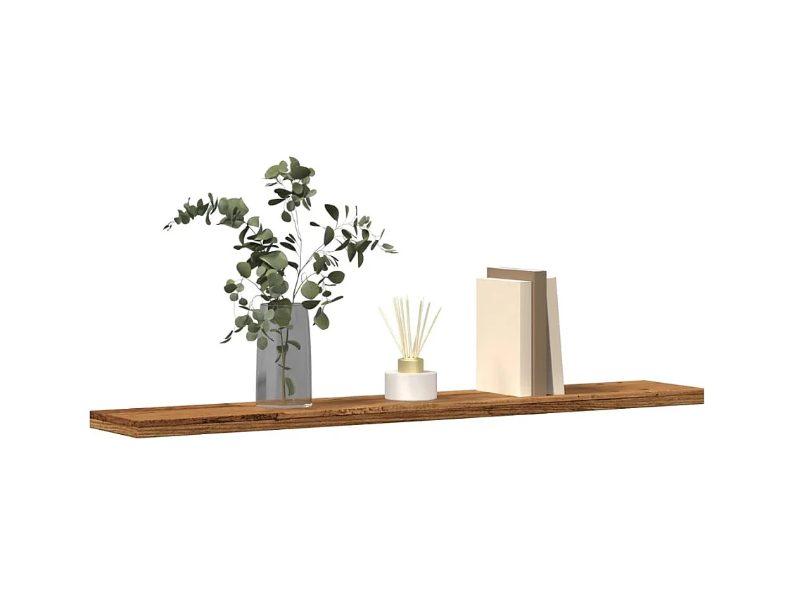 Étagères murales 4 pcs vieux bois 60x20x1,5cm bois d'ingénierie