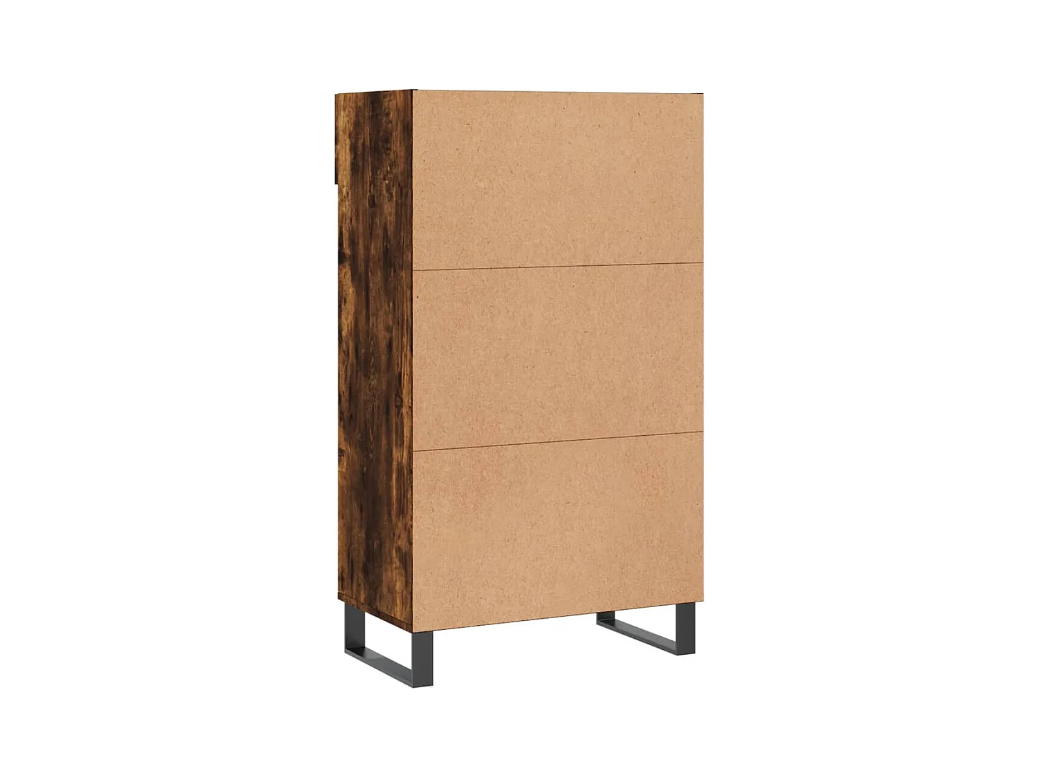 Armoire à chaussures chêne fumé 60x35x105 cm bois d'ingénierie