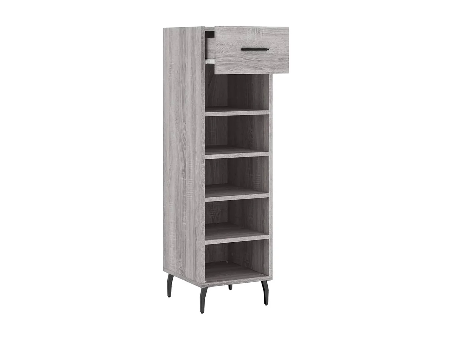 Meuble à chaussures sonoma gris 30x35x105 cm bois d'ingénierie