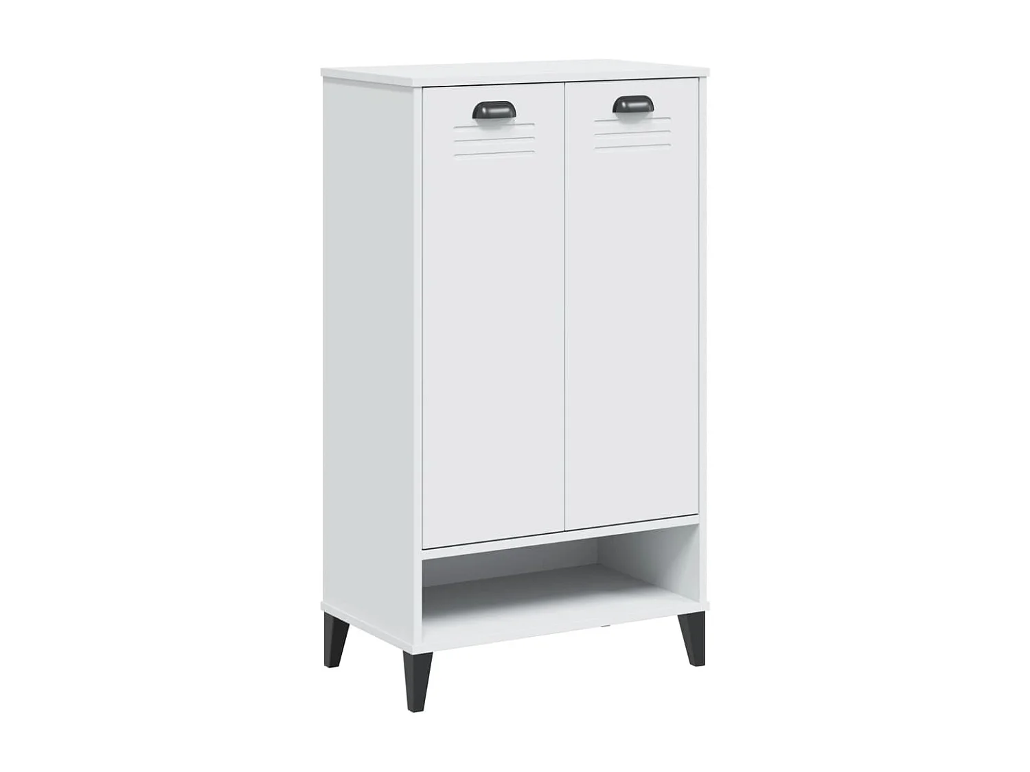 Armoire à chaussures VIKEN blanc bois d'ingénierie