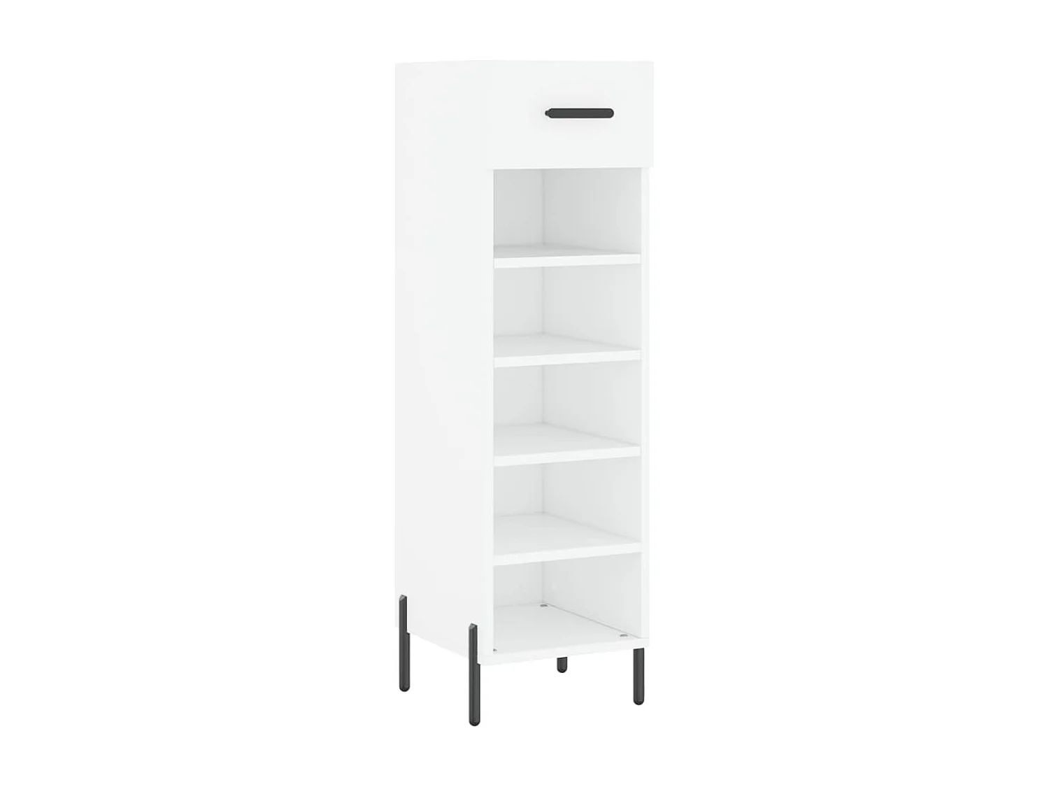 Armoire à chaussures blanc 30x35x105 cm bois d'ingénierie