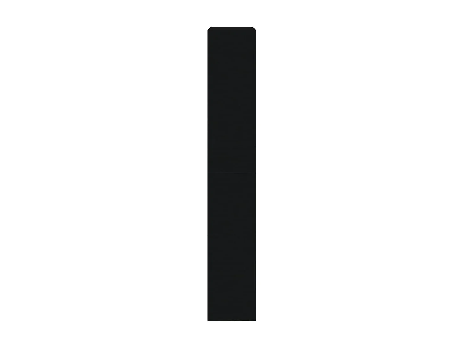 Zapatero negro 60x21x125,5 cm de madera contrachapada