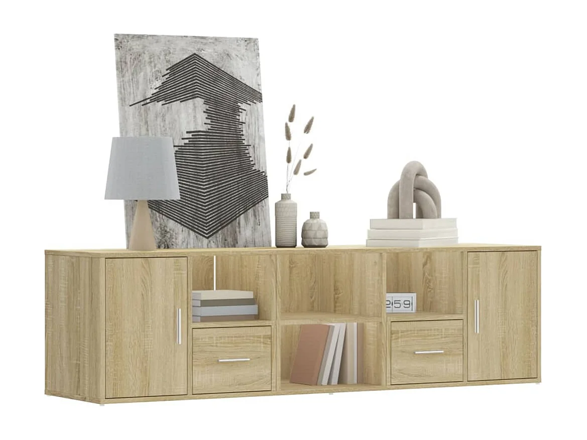 Mobile angolare in rovere Sonoma 160x40x45 cm in derivati del legno