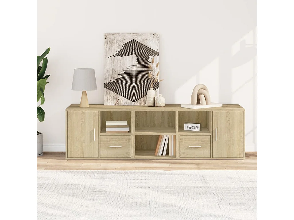 Mobile angolare in rovere Sonoma 160x40x45 cm in derivati del legno