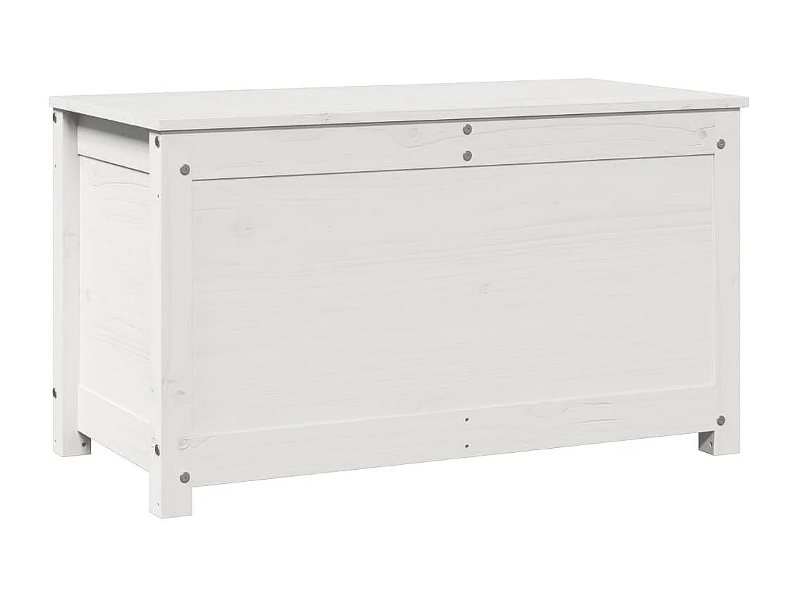 Caja de almacenamiento Blanco 80x40x45,5 cm Madera maciza de pino