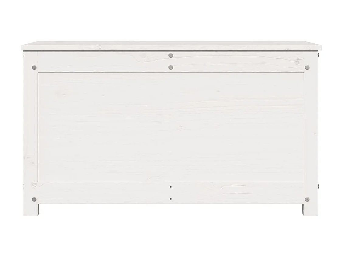 Caja de almacenamiento Blanco 80x40x45,5 cm Madera maciza de pino