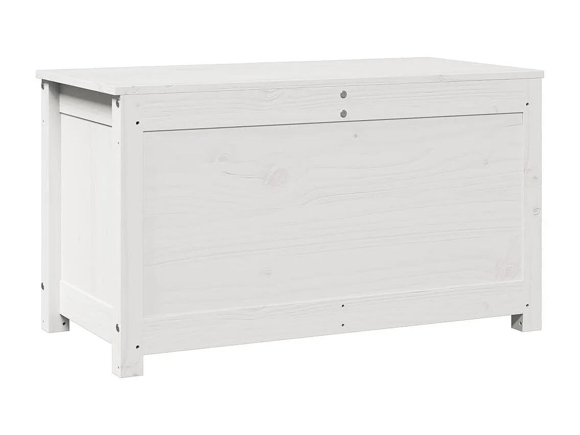 Caixa de armazenamento Branco 80x40x45,5 cm Madeira maciça de pinho