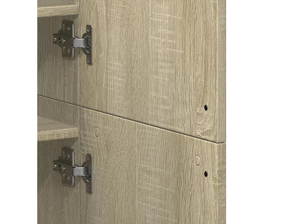 Armoire à chaussures Chêne sonoma 80x39x178cm Bois d'ingénierie