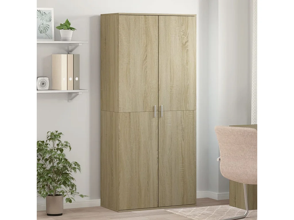 Armoire à chaussures Chêne sonoma 80x39x178cm Bois d'ingénierie