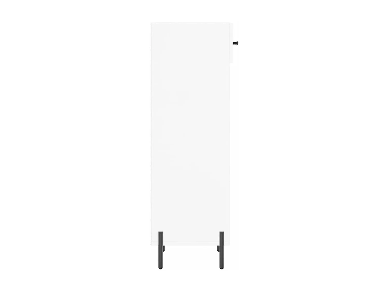 Armoire à chaussure Blanc brillant 30x35x105 cm Bois ingénierie