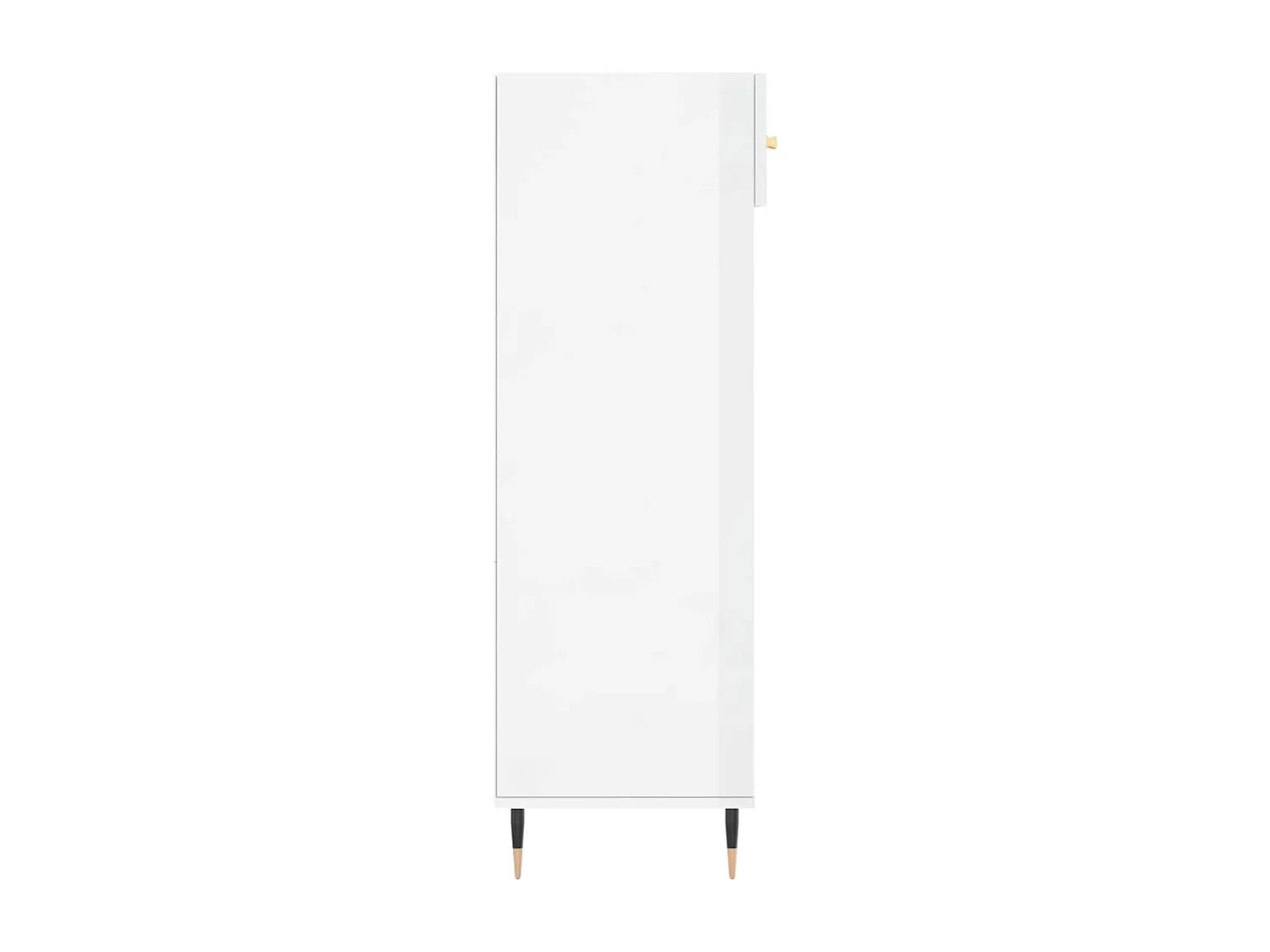 Armoire à chaussure Blanc brillant 60x35x105 cm Bois ingénierie