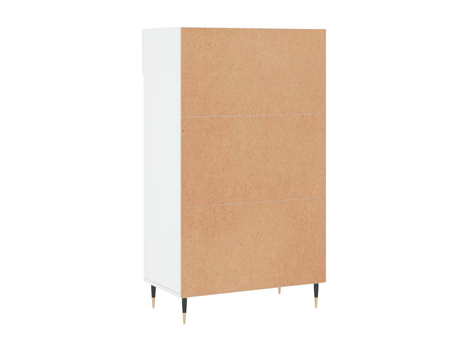Armoire à chaussure Blanc brillant 60x35x105 cm Bois ingénierie