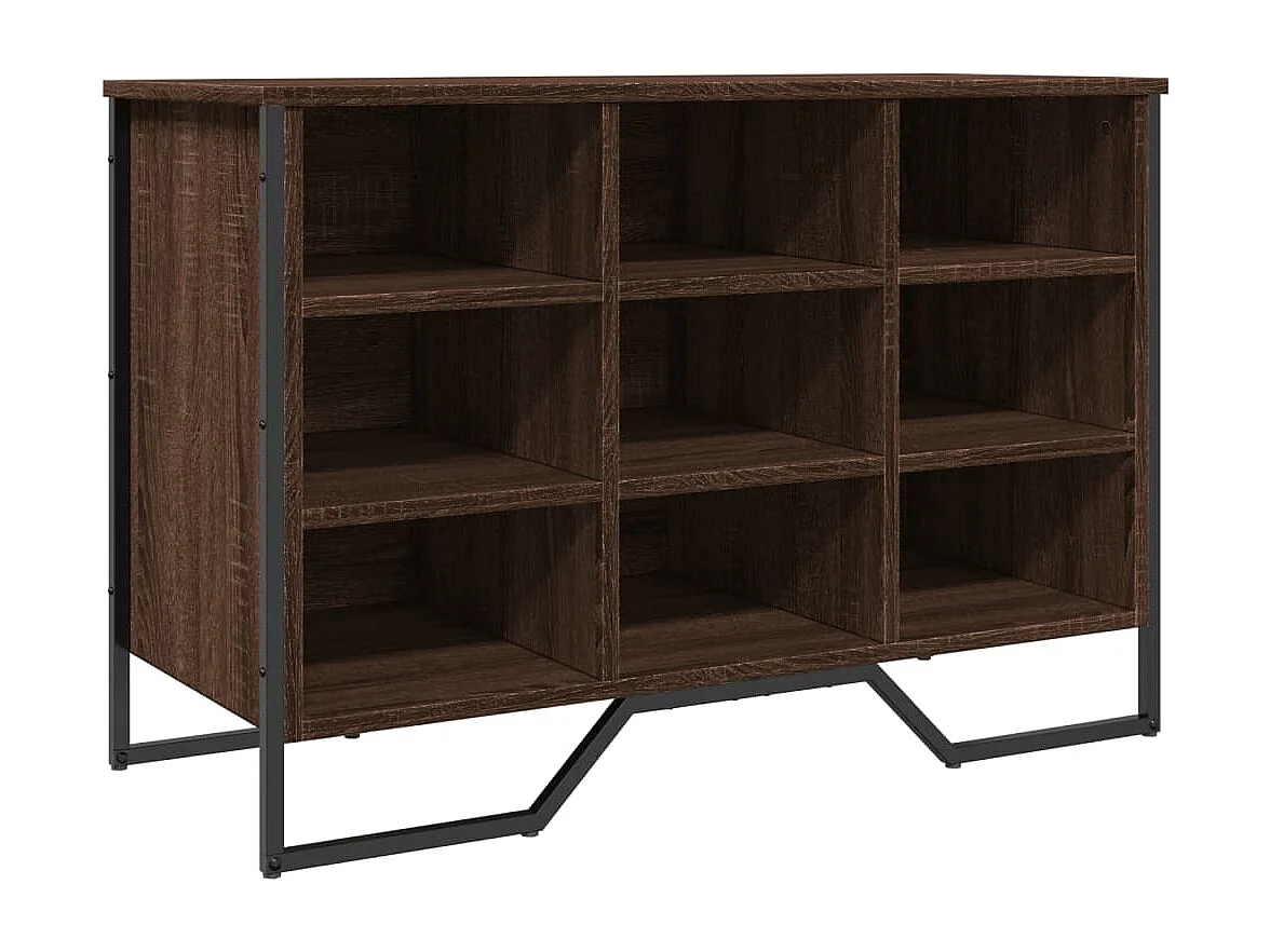 Armoire à chaussures chêne marron 90x38x61,5 cm bois ingénierie