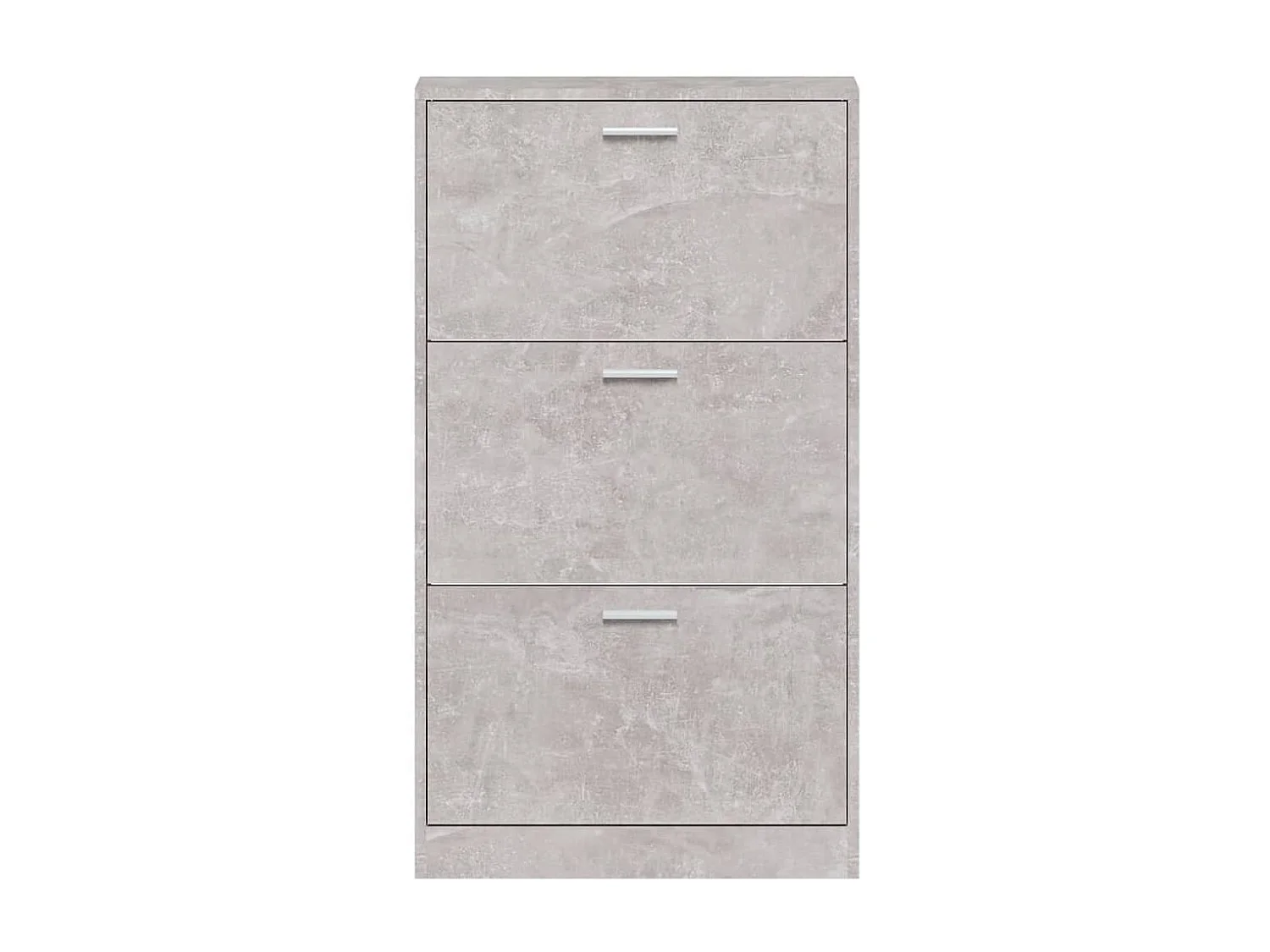 Scarpiera Grigio cemento 59x17x108 cm Derivati del legno