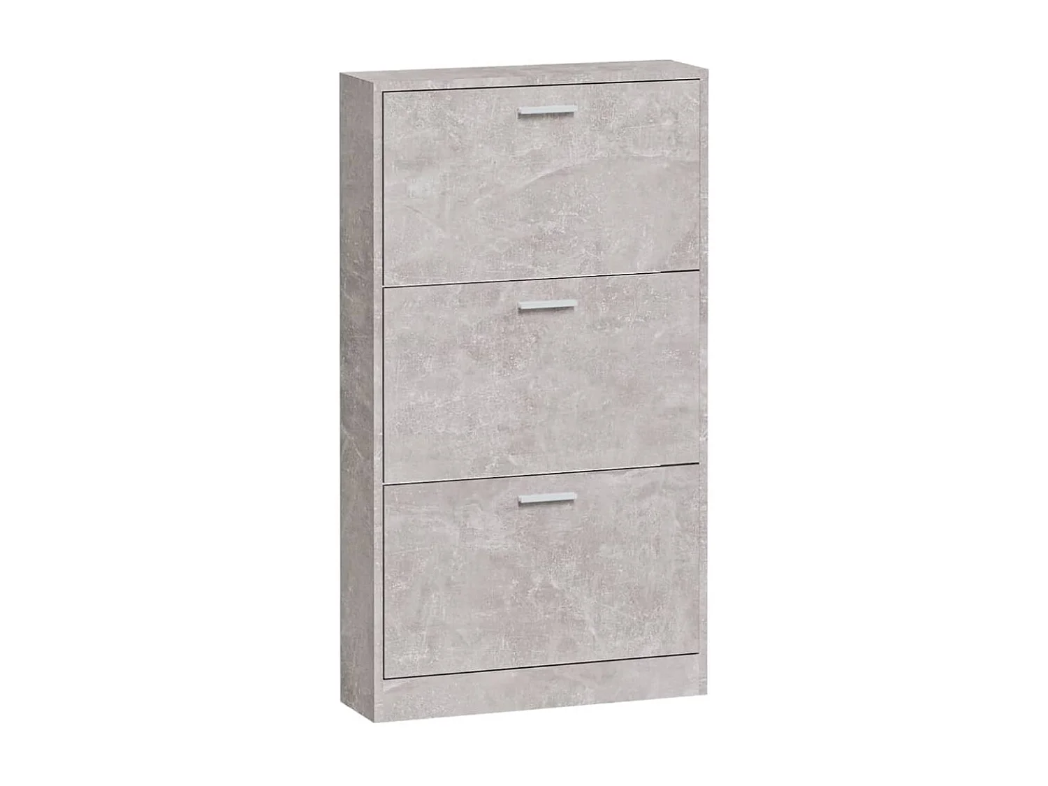 Armoire à chaussures Gris béton 59x17x108 cm Bois d'ingénierie