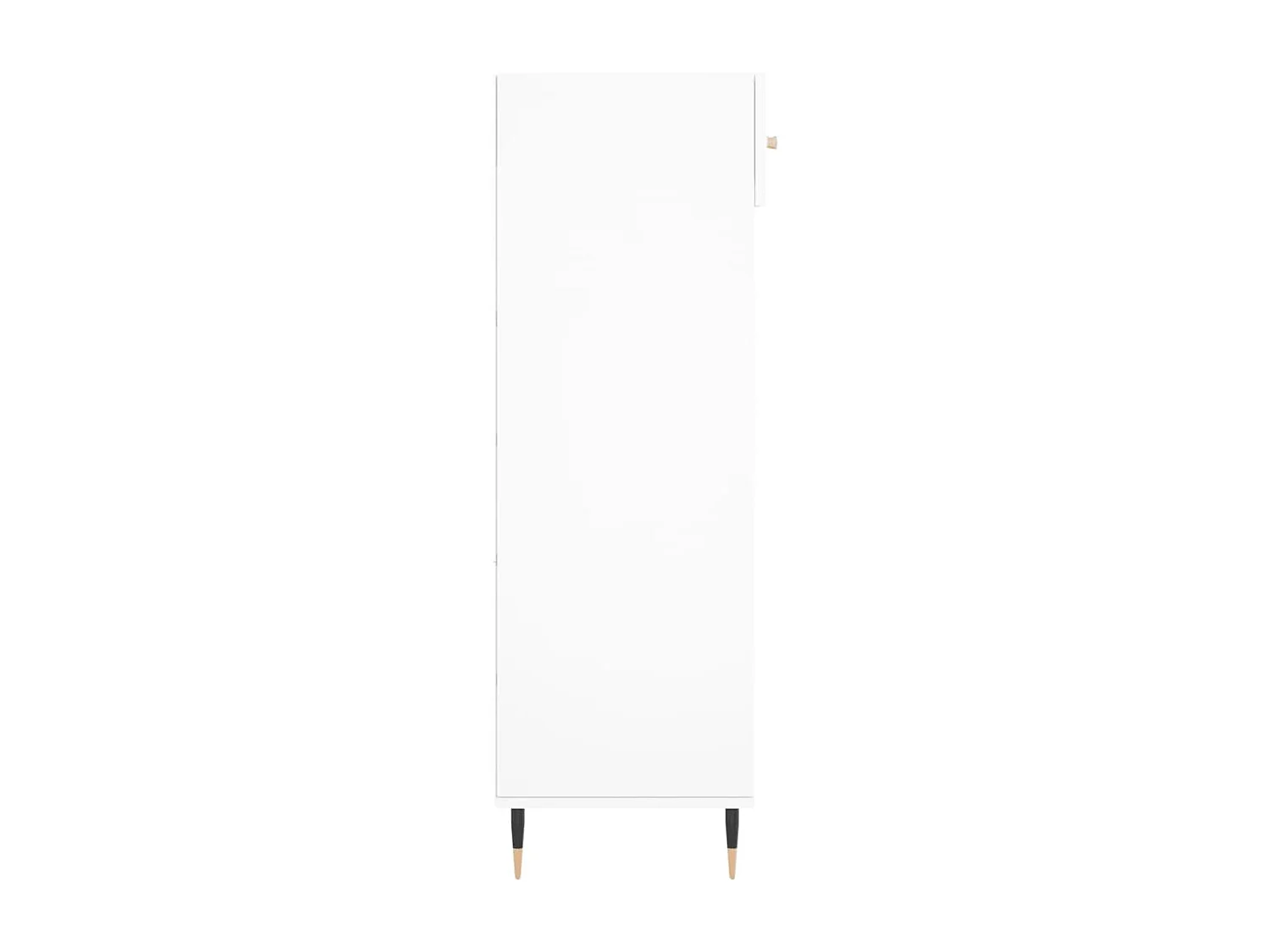 Schuhschrank weiß 60x35x105 cm aus Holzwerkstoff