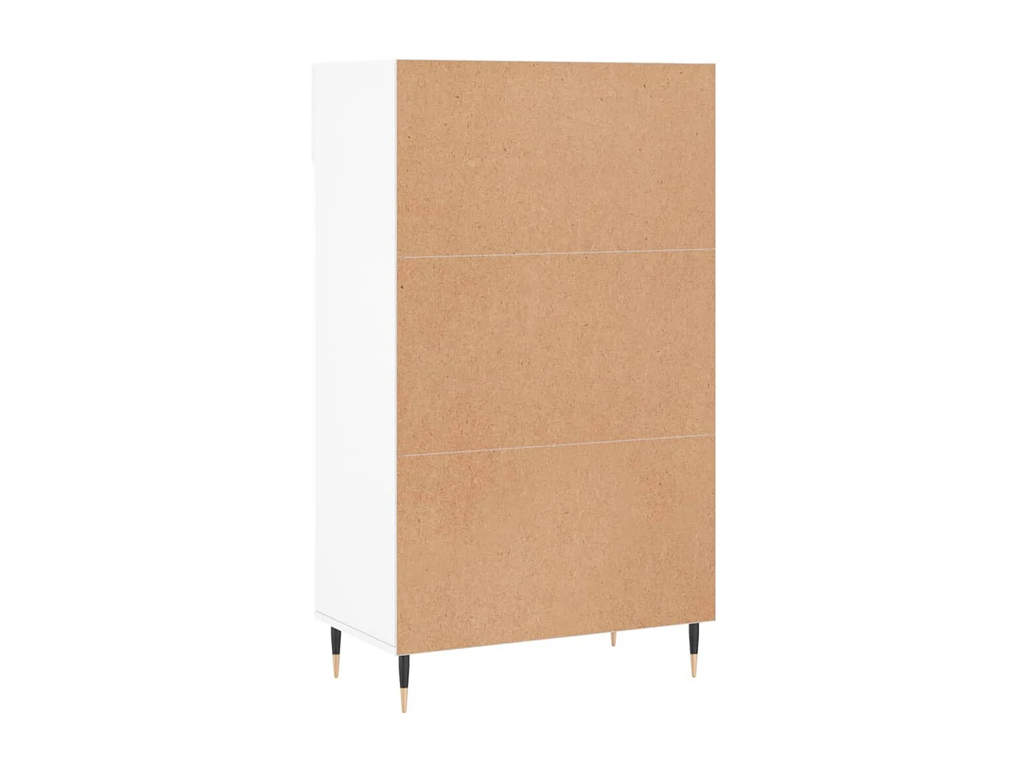 Schuhschrank weiß 60x35x105 cm aus Holzwerkstoff