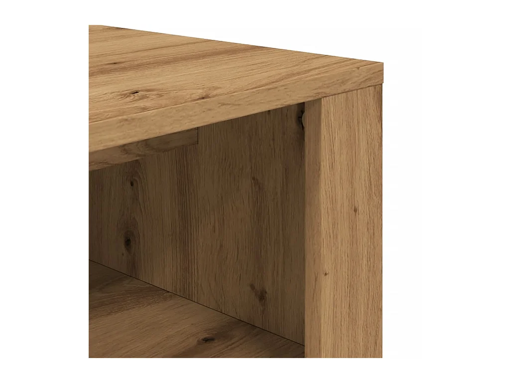 Panca per scarpe artigianale in rovere 100x35x45 cm in MDF