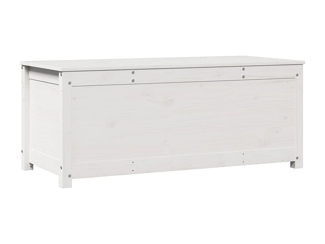 Opbergdoos Wit 110x50x45,5 cm Massief grenenhout