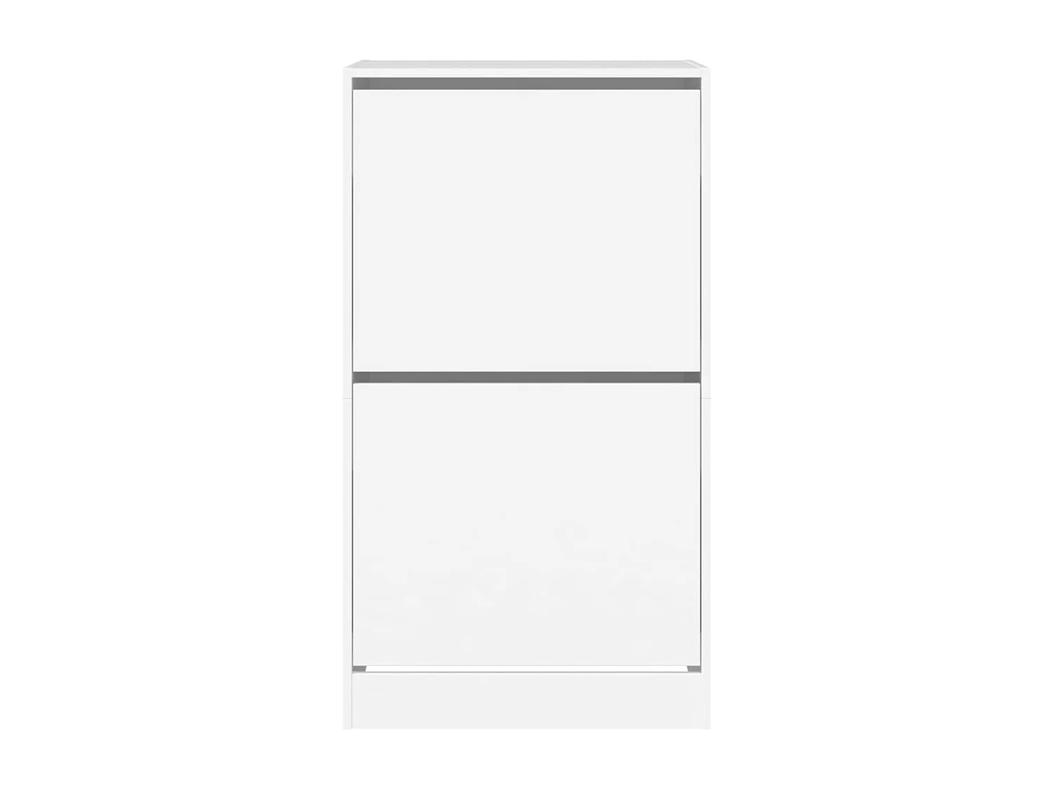 Mueble zapatero 2 cajones plegable blanco 60x42x108 cm