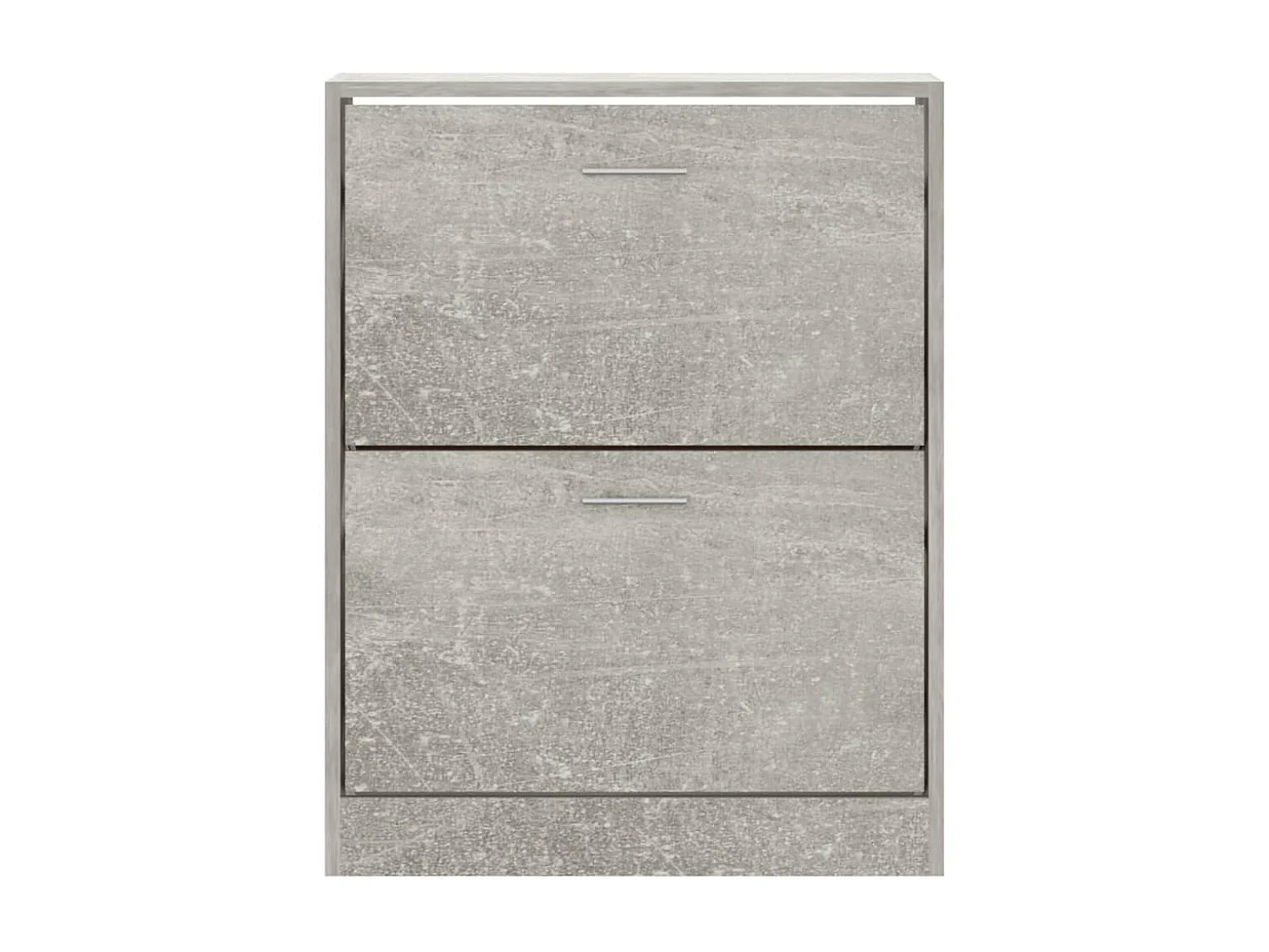 Armoire à chaussures Gris béton 63x24x81 cm Bois d'ingénierie