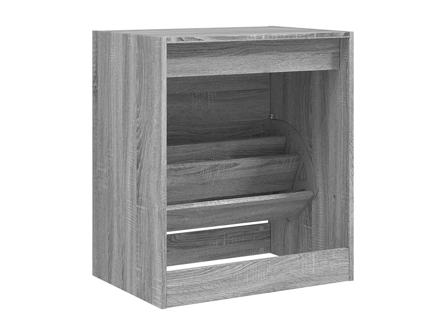 Armoire à chaussures sonoma gris 60x42x69 cm bois d'ingénierie