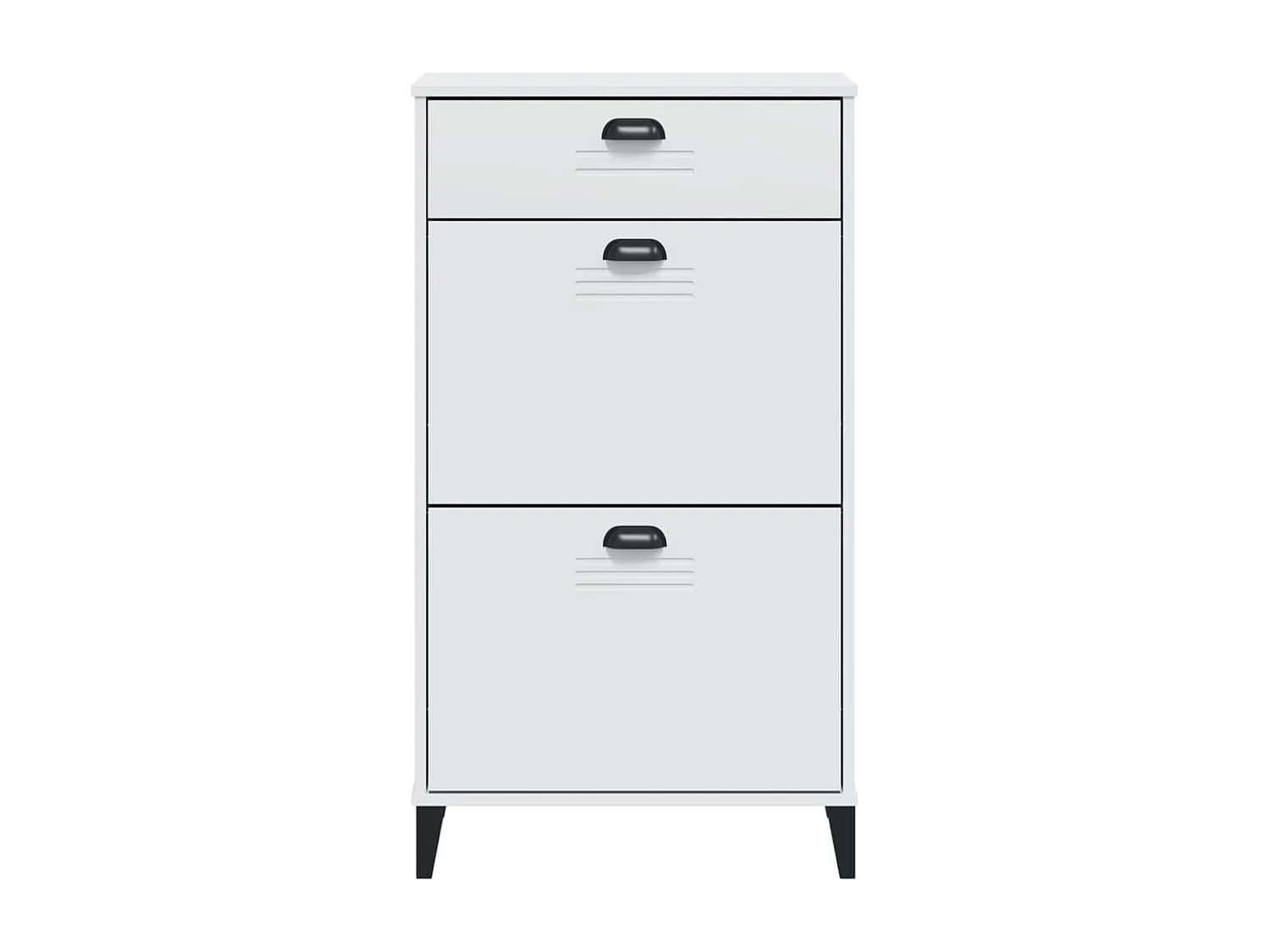 Armoire à chaussures VIKEN blanc bois d'ingénierie