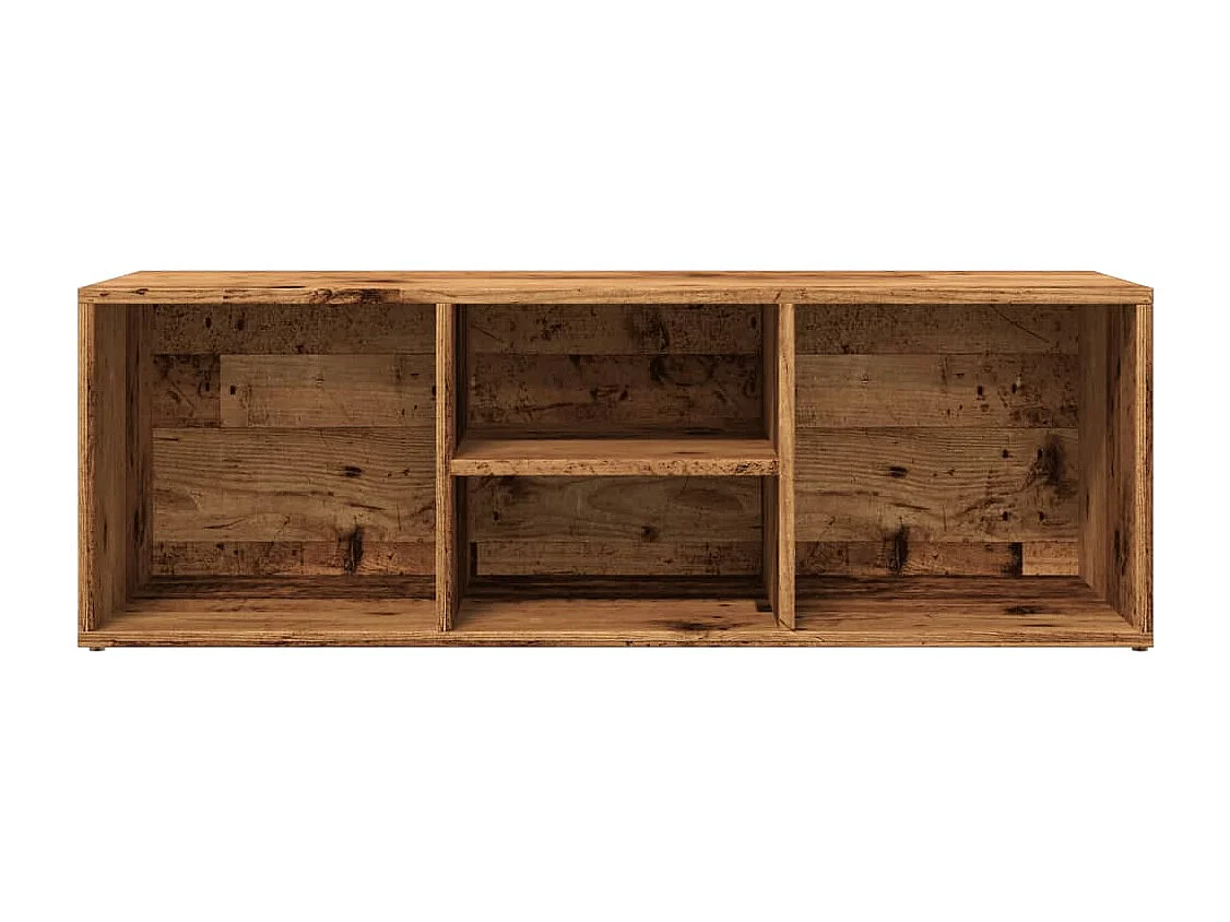 Banc de rangement à chaussures vieux bois 105x35x35 cm