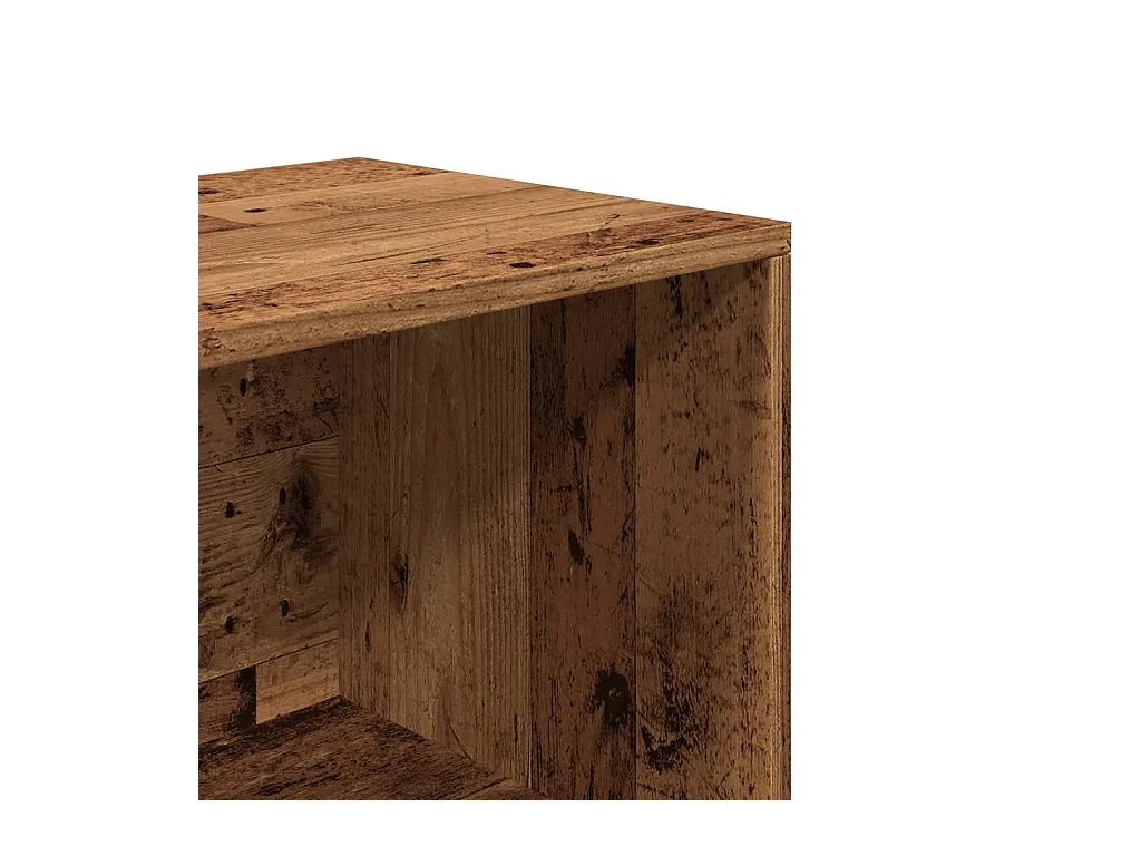 Opbergbank voor oude klompen 105x35x35 cm