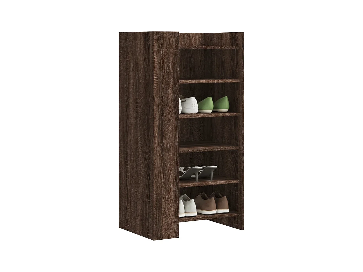 Armoire à chaussures chêne marron 52x37,5x100 cm