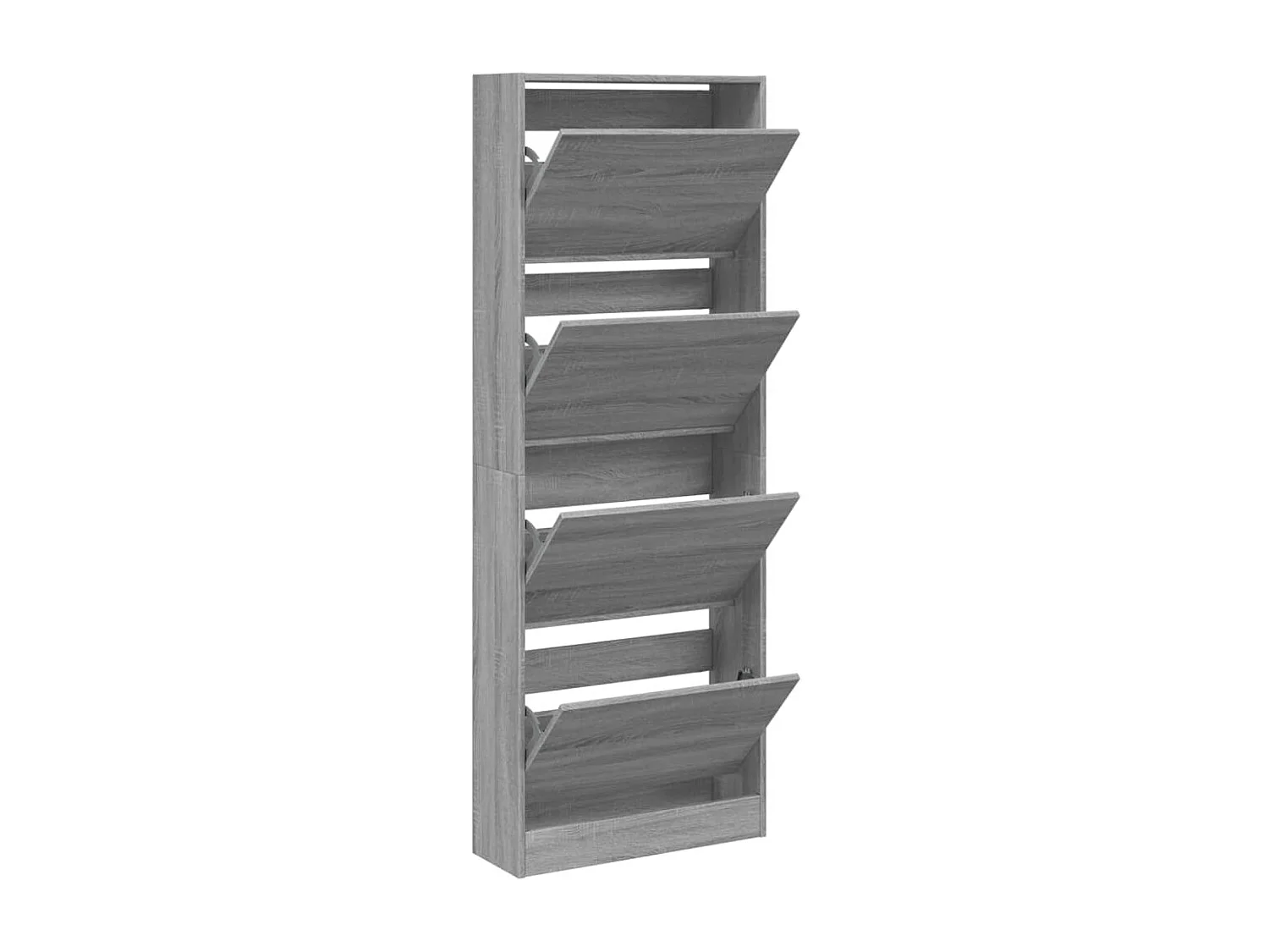 Armoire à chaussures sonoma gris 60x21x163,5 cm bois ingénierie