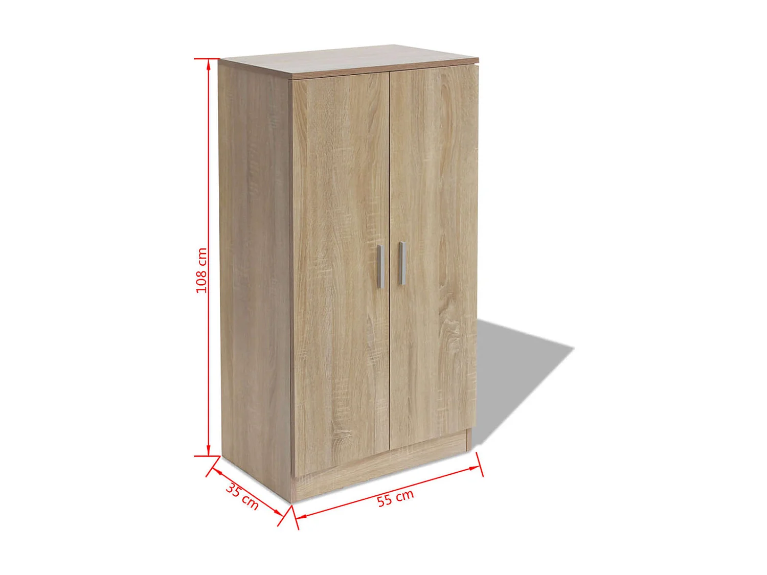 Sapateira com 7 prateleiras, carvalho