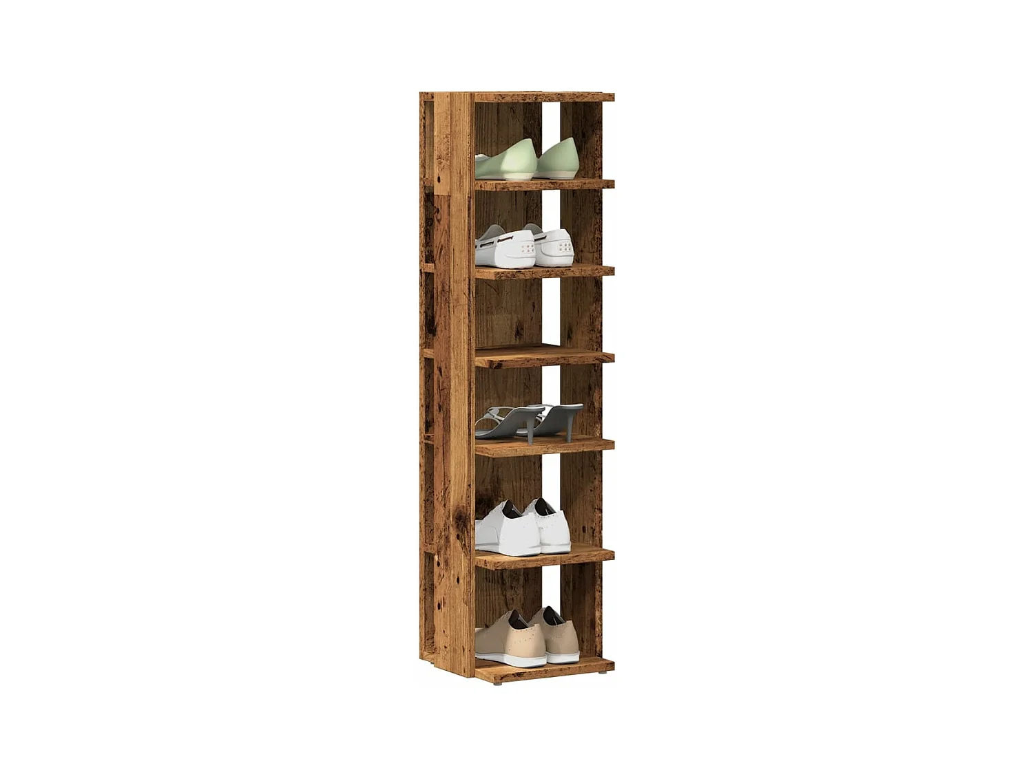 Zapatero madera vieja 28x27x102 cm madera contrachapada