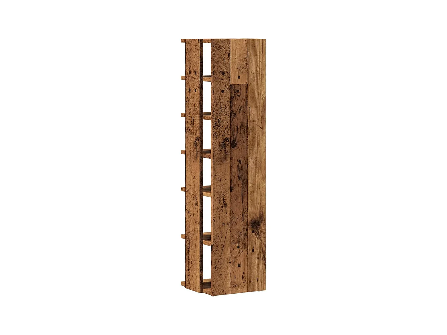 Schoenenkast oud hout 28x27x102 cm samengesteld hout