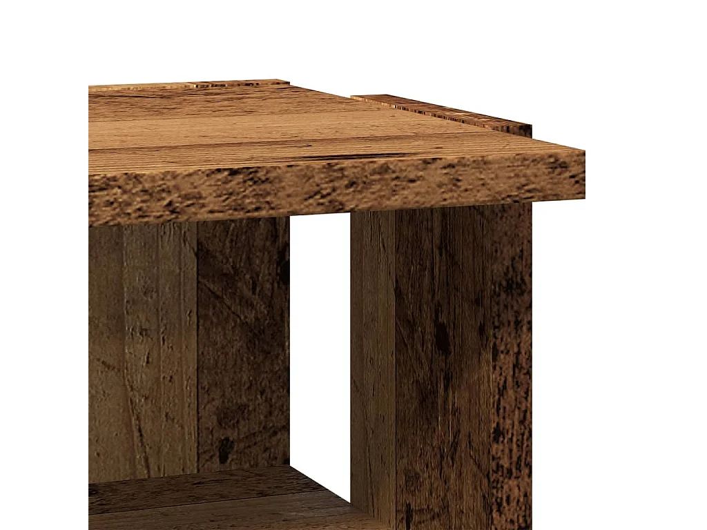 Armoire à chaussures vieux bois 28x27x102 cm bois d'ingénierie