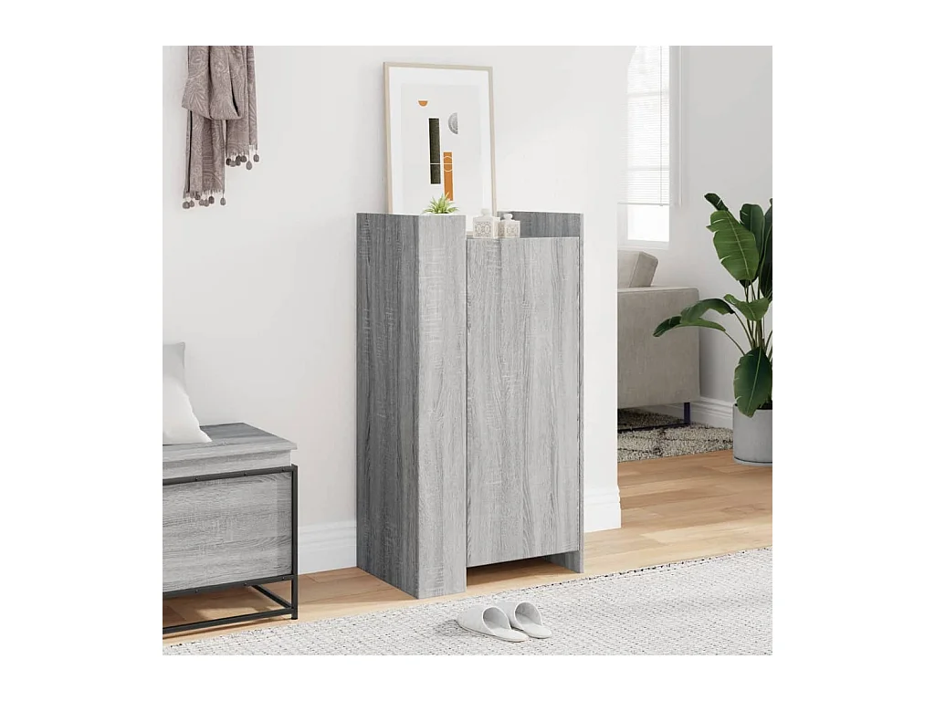 Armoire à chaussures sonoma gris 52x37,5x100 cm