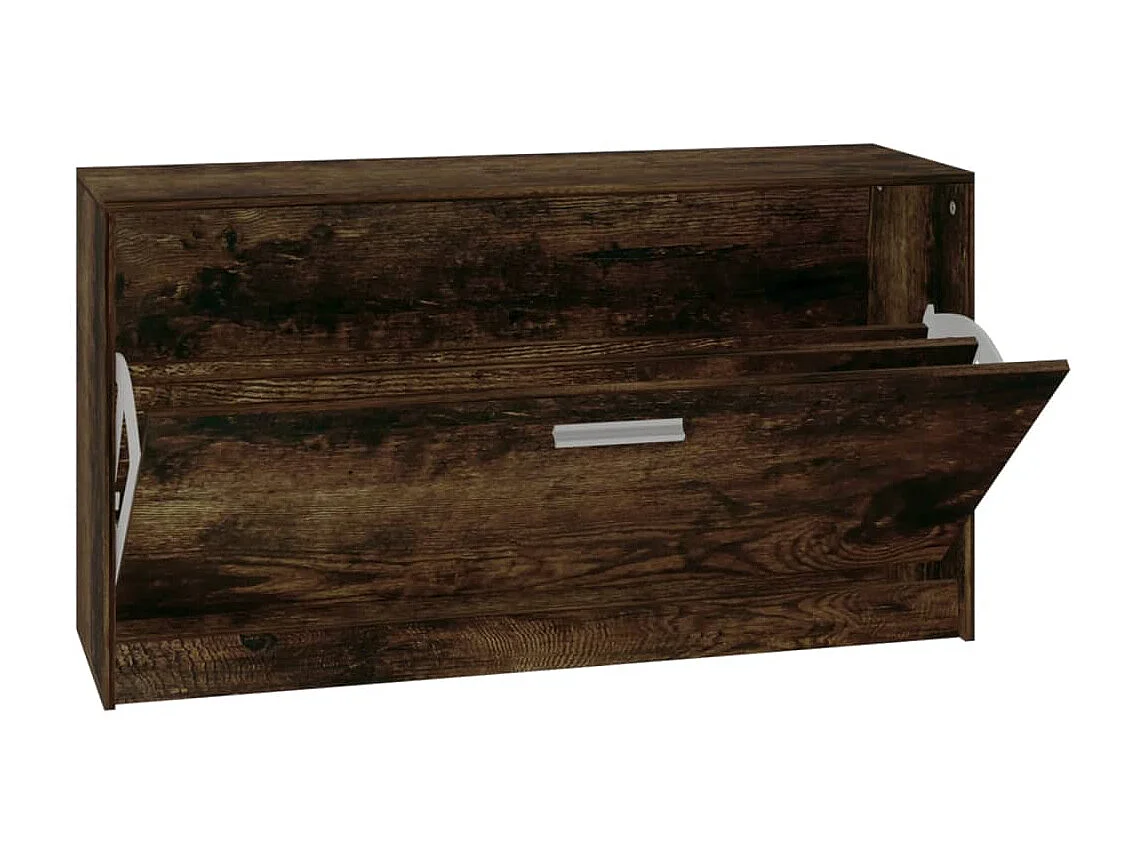 Banco para sapatos Carvalho fumado 80x24x45 cm Madeira derivada