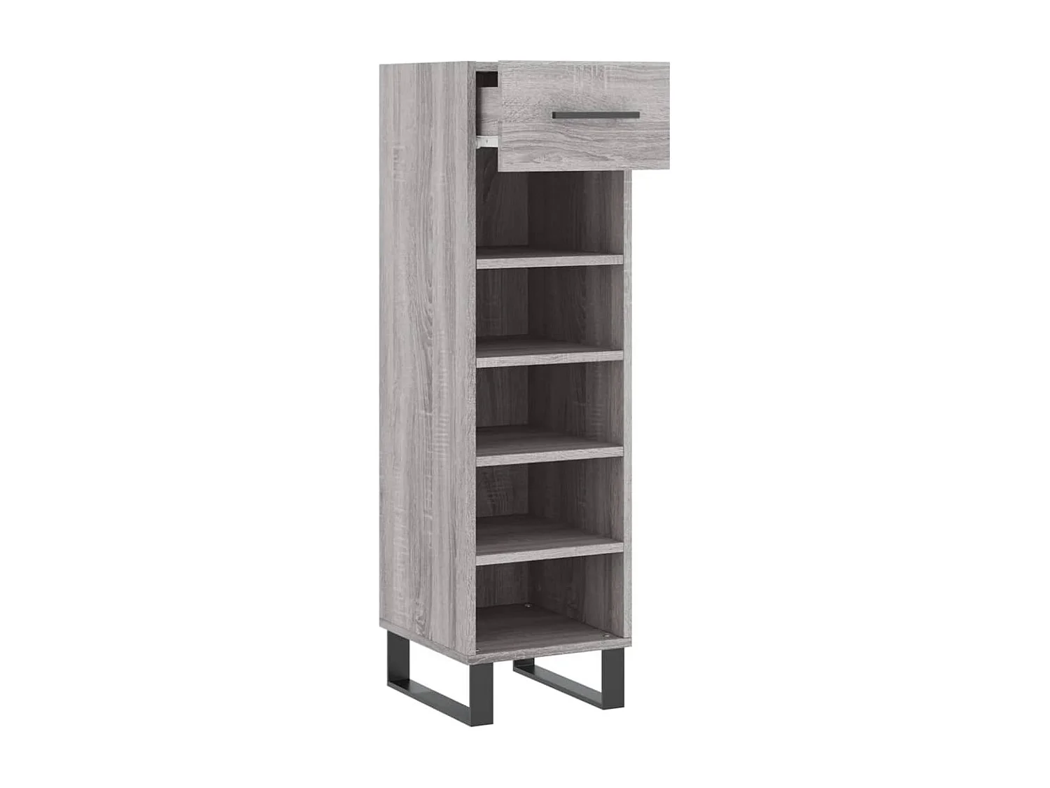 Scarpiera Sonoma grigia 30x35x105 cm in derivati del legno