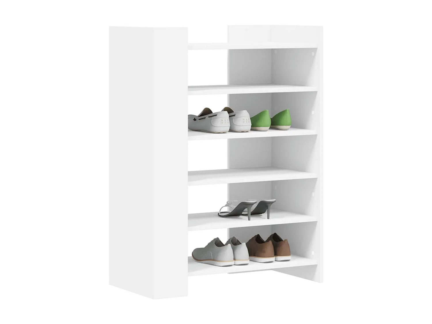 Schuhschrank weiß 74,5x37,5x100 cm, Holzwerkstoff