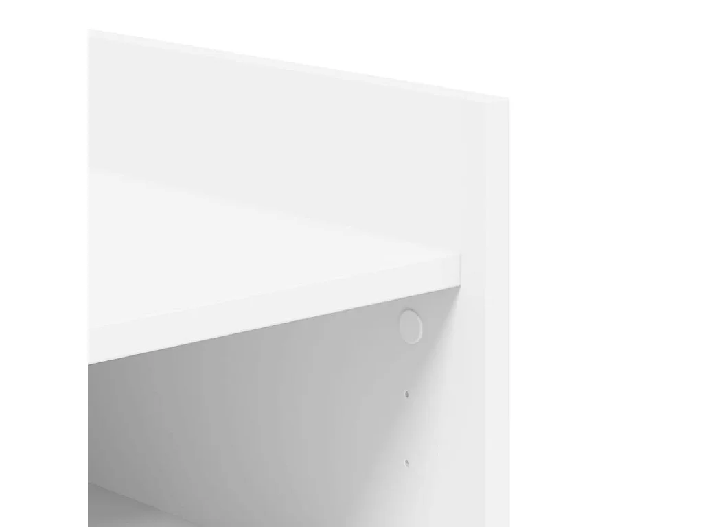 Armoire à chaussures blanc 74,5x37,5x100 cm bois d'ingénierie