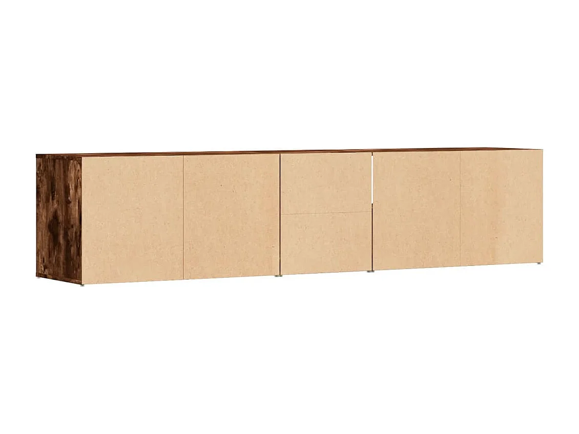 Eckschrank aus geräucherter Eiche, 200 x 40 x 45 cm, Holzwerkstoff