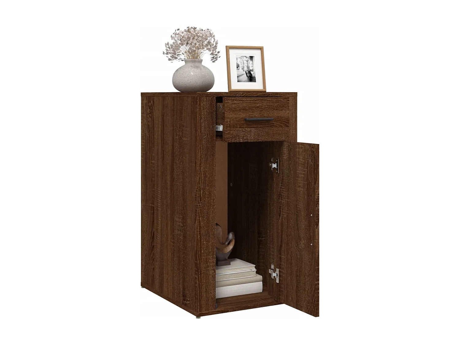 Armoire de bureau Chêne marron 40x49x75 cm Bois d'ingénierie