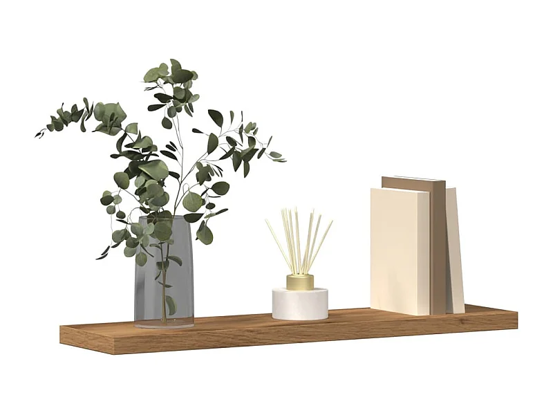 Étagères murales 4 pcs chêne artisanal 40x10x1,5 cm