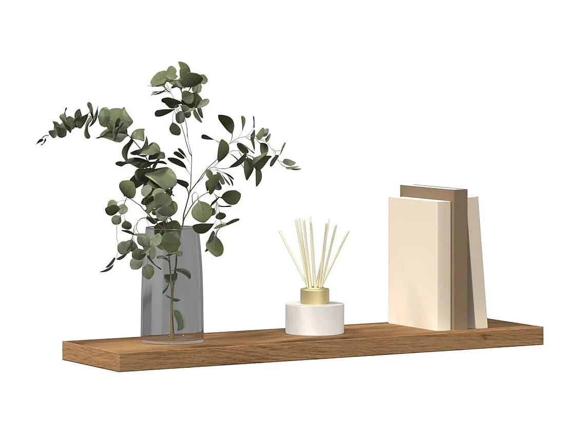 Étagères murales 4 pcs chêne artisanal 40x10x1,5 cm